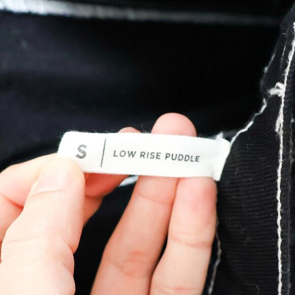 Pacsun Black Low Rise Puddle Cargo Pants Small - Picture 10 of 10